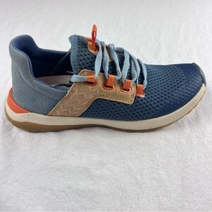 OluKai Blue and Tan Athletic Shoes